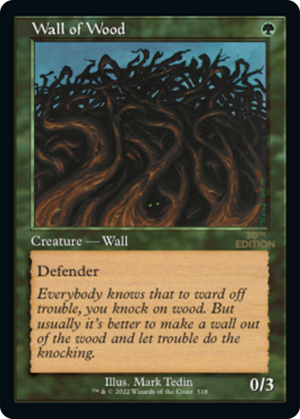 Wall of Wood (30a)