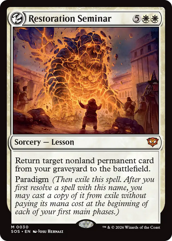 Restoration Seminar (sos)