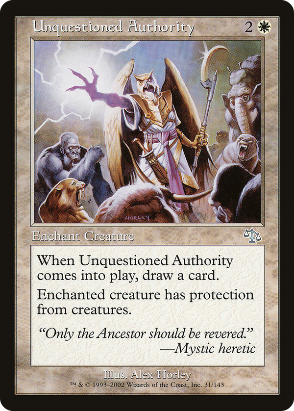 Unquestioned Authority (jud)