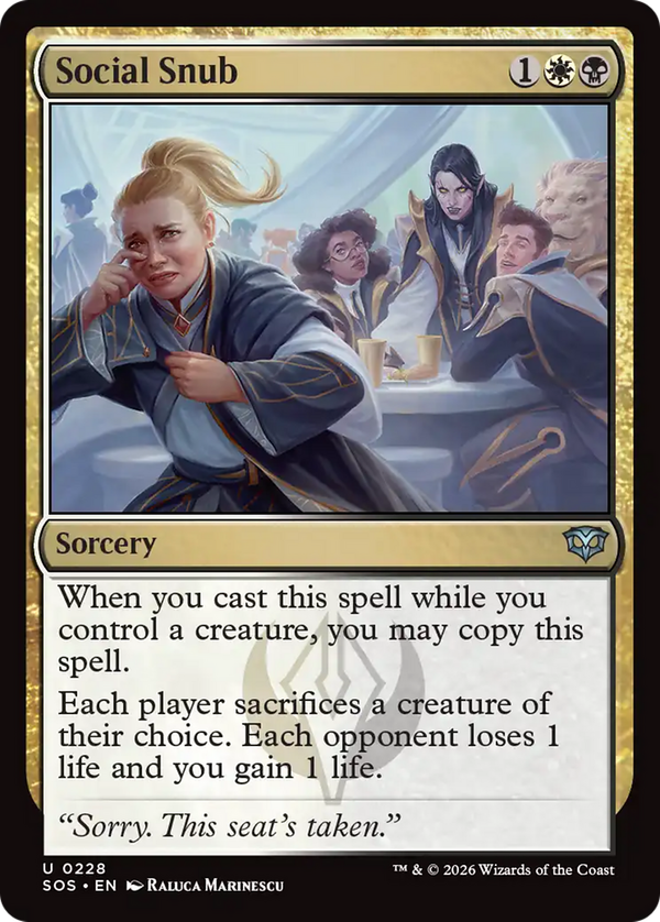 Social Snub (sos)