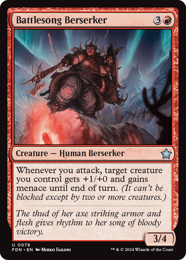Battlesong Berserker (fdn)