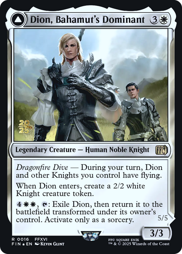 Dion, Bahamut's Dominant // Bahamut, Warden of Light (pfin)