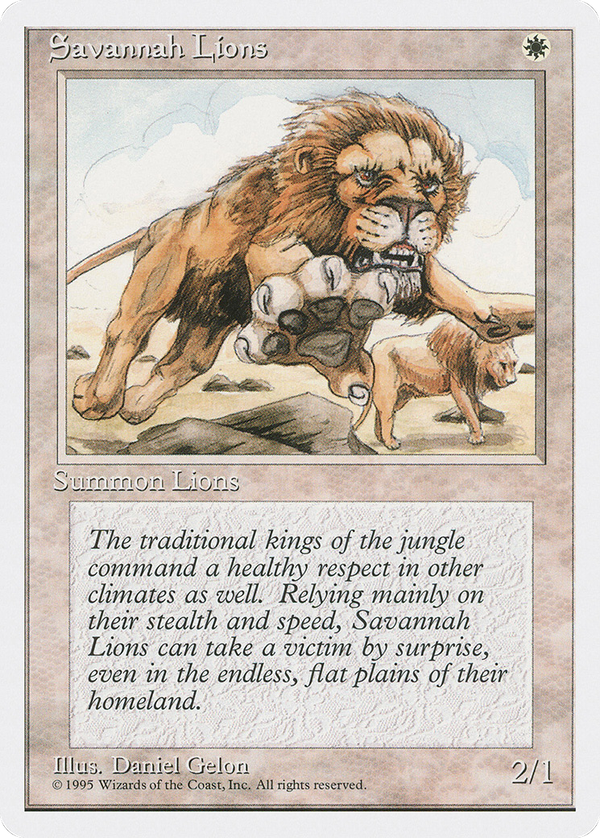 Savannah Lions (4ed)