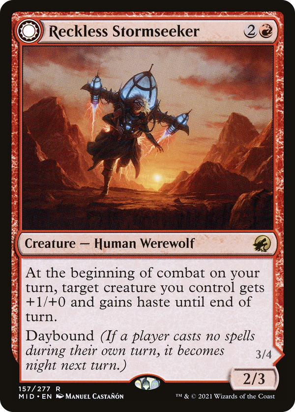 Reckless Stormseeker // Storm-Charged Slasher (mid)