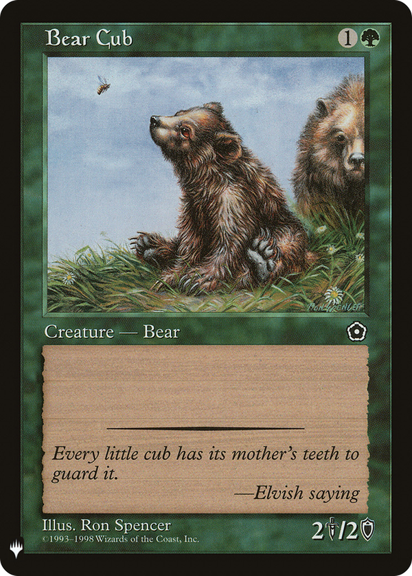 Bear Cub (plst)