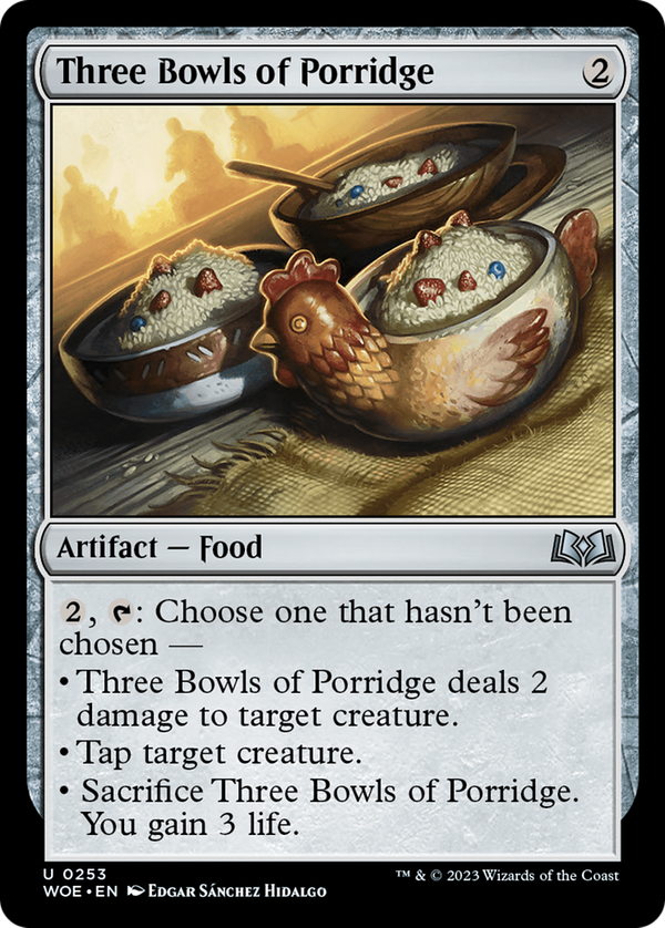 Three Bowls of Porridge (woe)