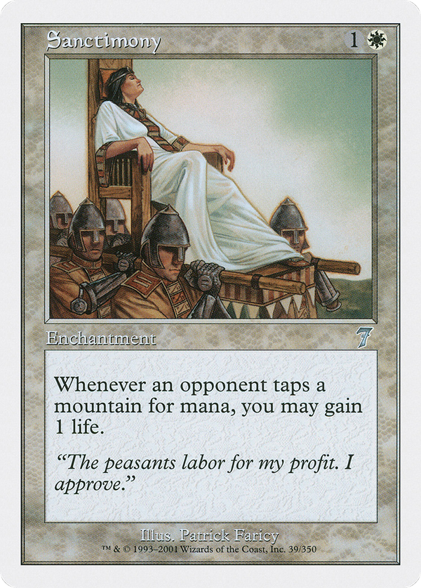 Sanctimony (7ed)