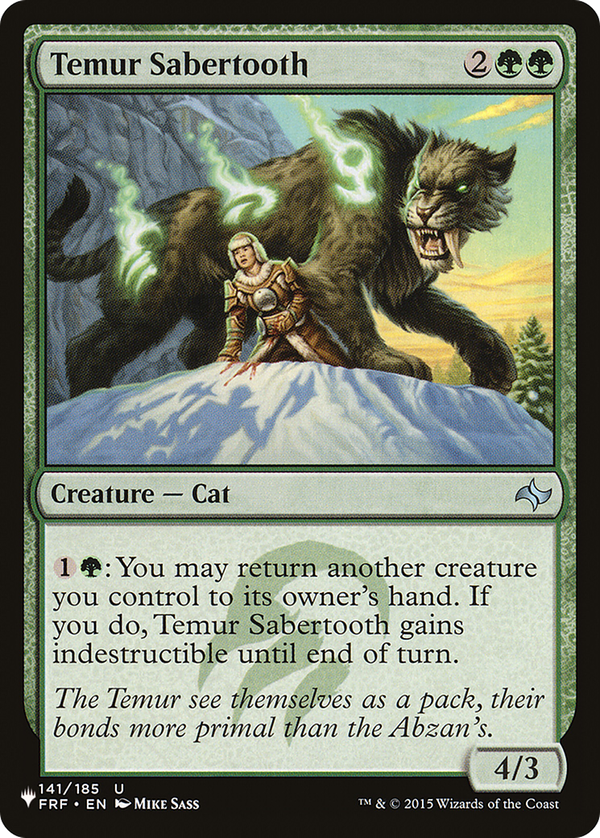 Temur Sabertooth (plst)