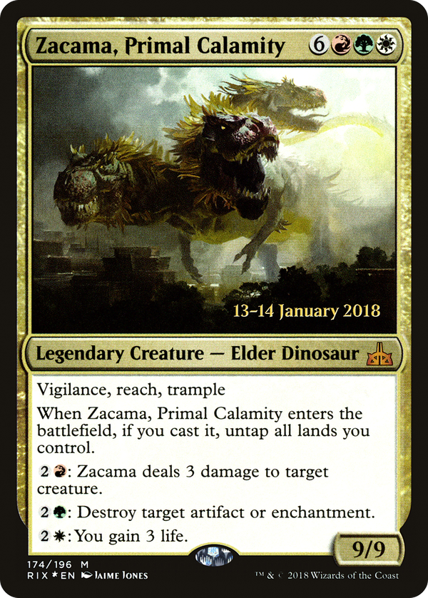 Zacama, Primal Calamity (prix)