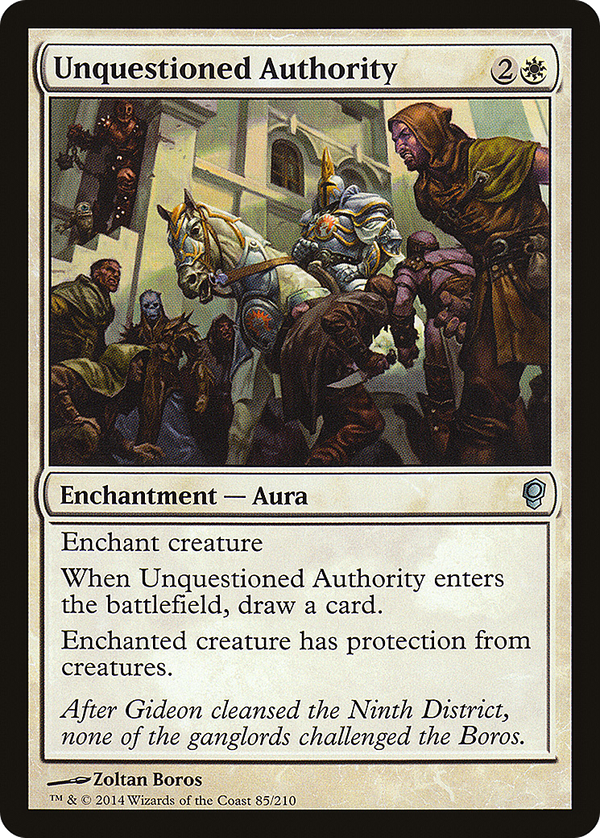 Unquestioned Authority (cns)