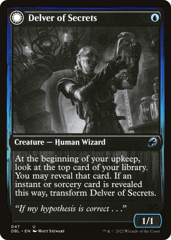 Delver of Secrets // Insectile Aberration (dbl)