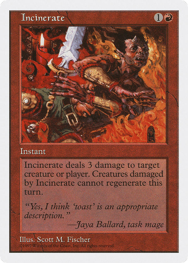 Incinerate (5ed)