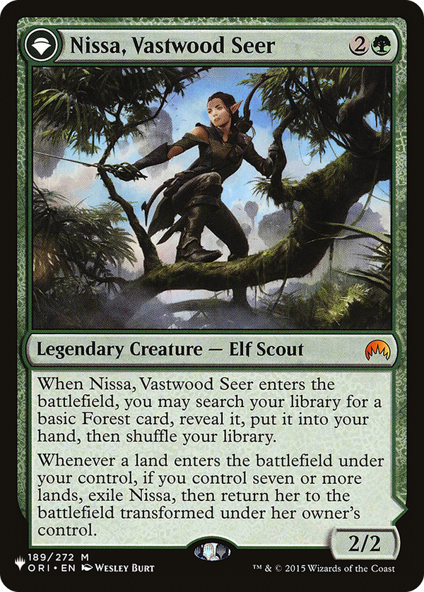 Nissa, Vastwood Seer // Nissa, Sage Animist (plst)