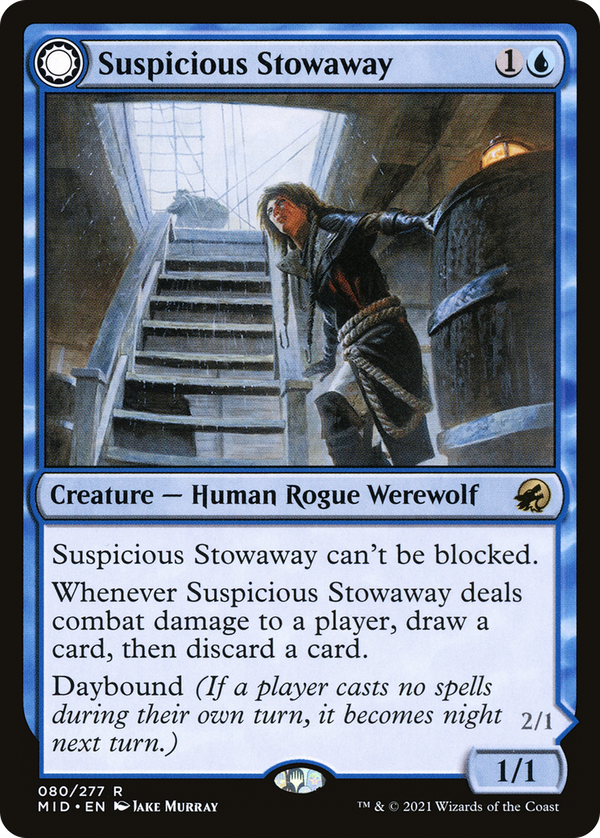 Suspicious Stowaway // Seafaring Werewolf (mid)