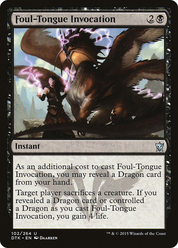 Foul-Tongue Invocation (dtk)