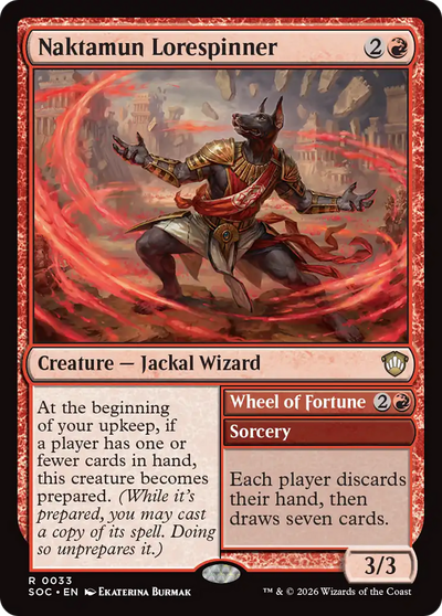 Naktamun Lorespinner // Wheel of Fortune