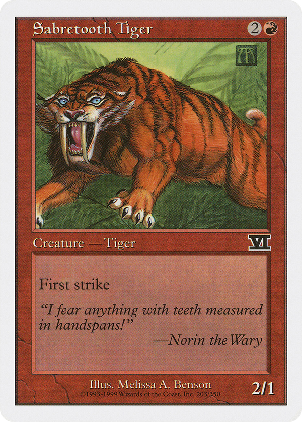 Sabretooth Tiger (6ed)