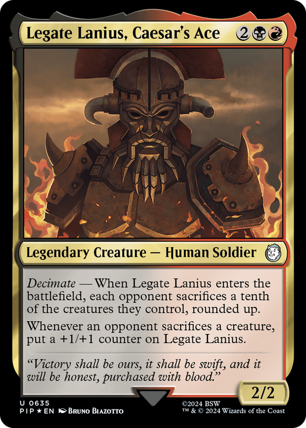 Legate Lanius, Caesar's Ace (pip)