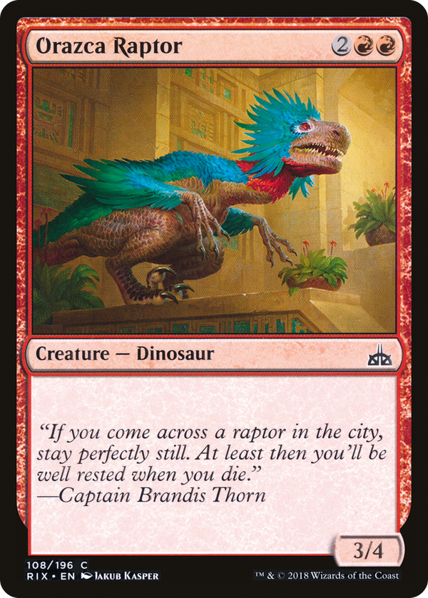Orazca Raptor (rix)