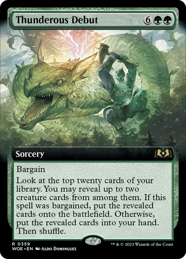 Thunderous Debut (woe)