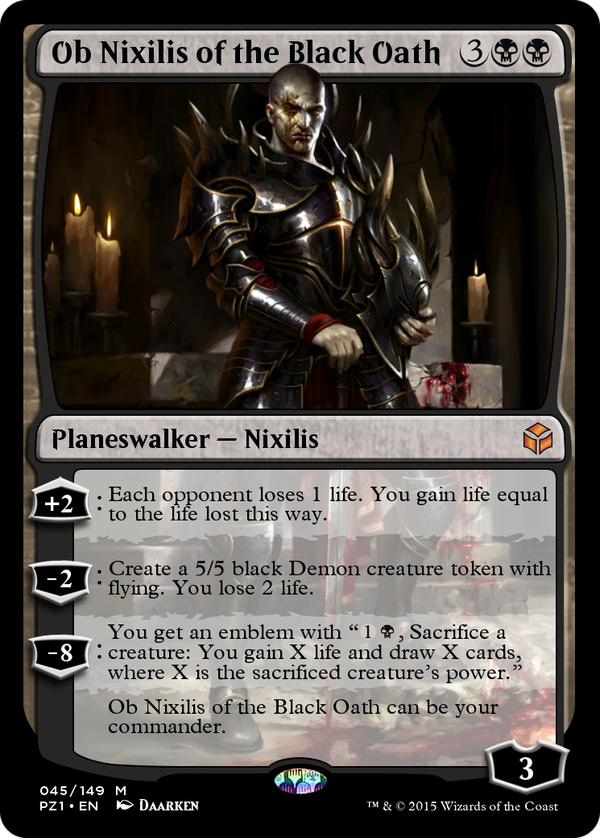 Ob Nixilis of the Black Oath (pz1)