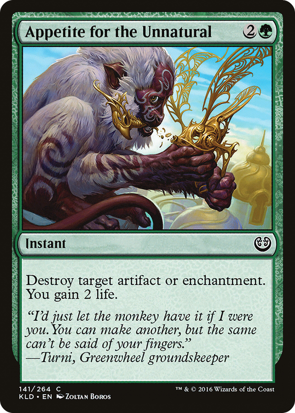 Appetite for the Unnatural (kld)