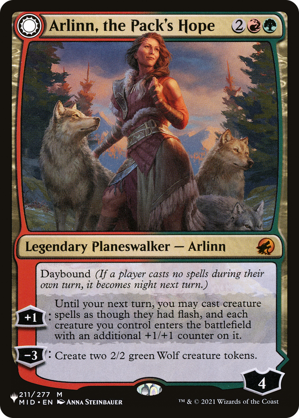 Arlinn, the Pack's Hope // Arlinn, the Moon's Fury (plst)
