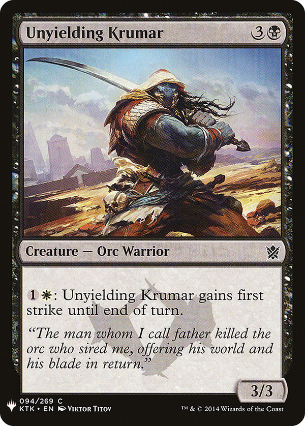 Unyielding Krumar (plst)