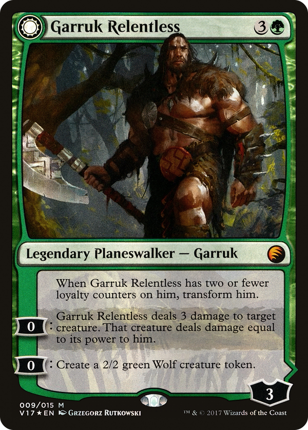 Garruk Relentless // Garruk, the Veil-Cursed (v17)