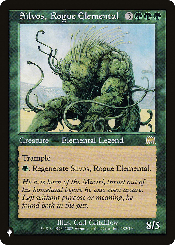 Silvos, Rogue Elemental (plst)