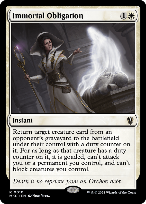 Immortal Obligation (mkc)