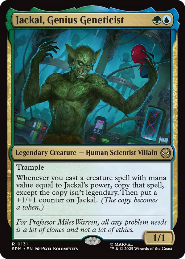 Jackal, Genius Geneticist (spm)