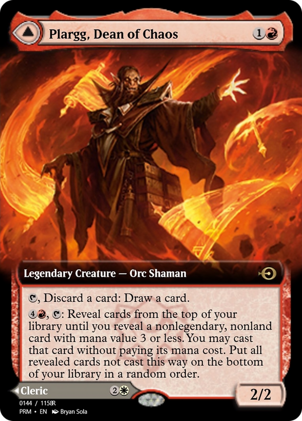 Plargg, Dean of Chaos // Augusta, Dean of Order (prm)