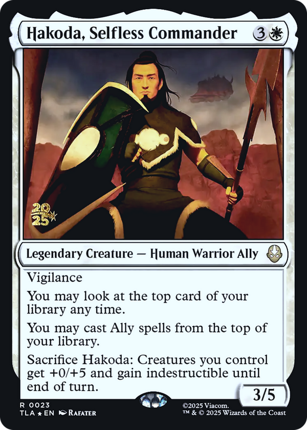 Hakoda, Selfless Commander (ptla)