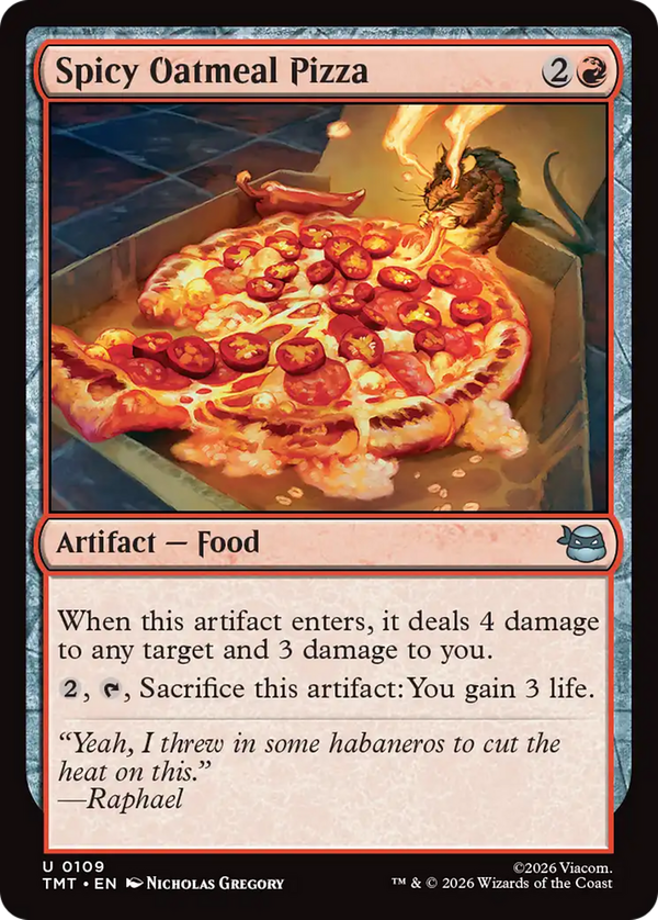 Spicy Oatmeal Pizza (tmt)