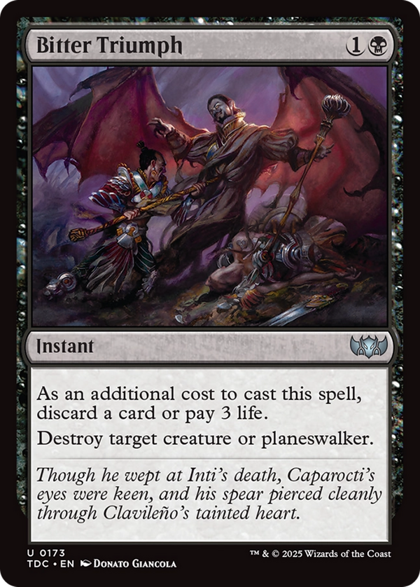 Bitter Triumph (tdc)