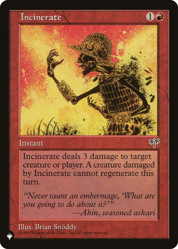 Incinerate (plst)