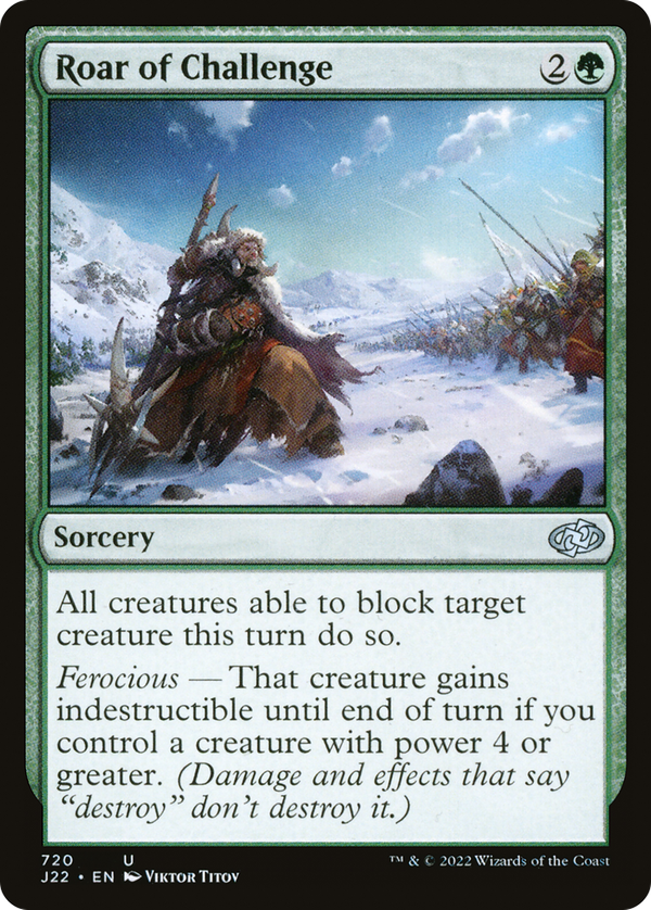 Roar of Challenge (j22)