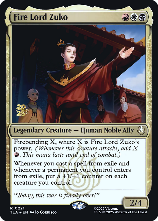 Fire Lord Zuko (ptla)