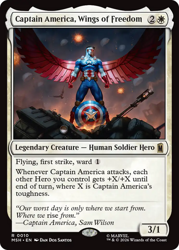 Captain America, Wings of Freedom (msh)