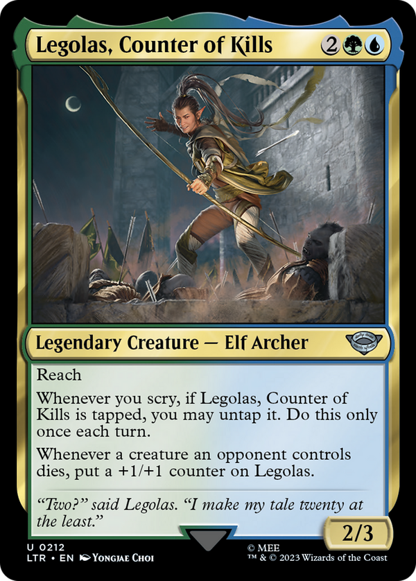 Legolas, Counter of Kills (ltr)