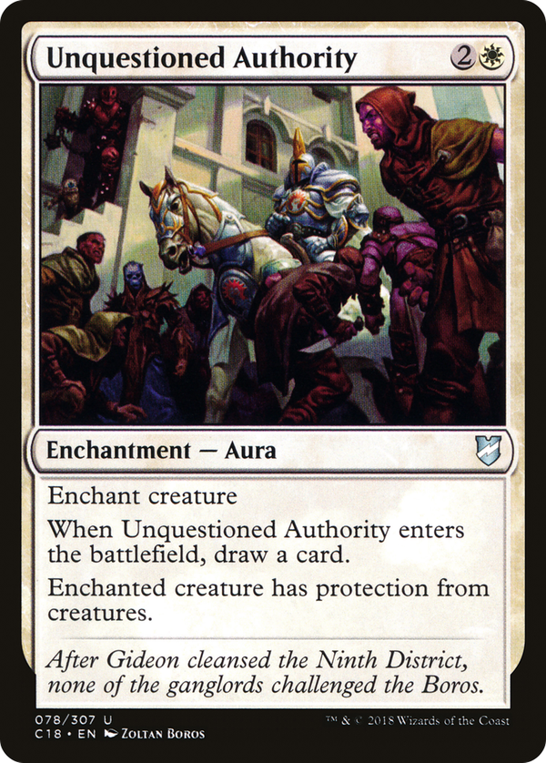 Unquestioned Authority (c18)