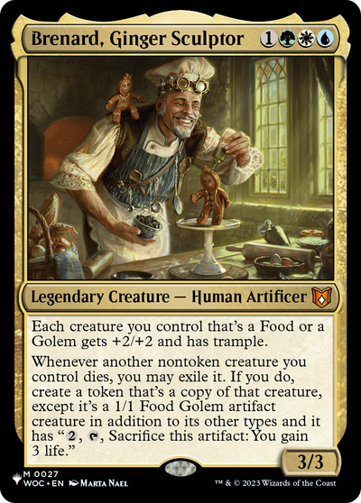 Brenard, Ginger Sculptor