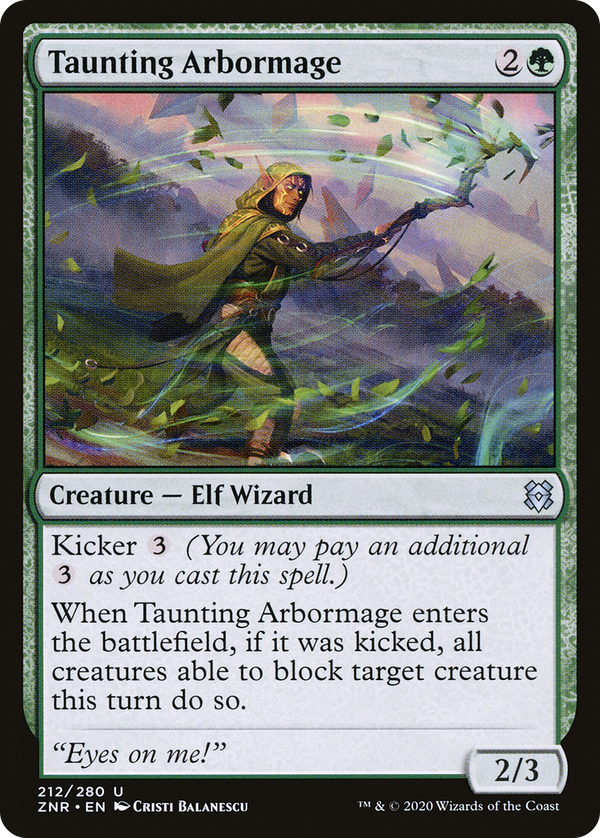 Taunting Arbormage (znr)