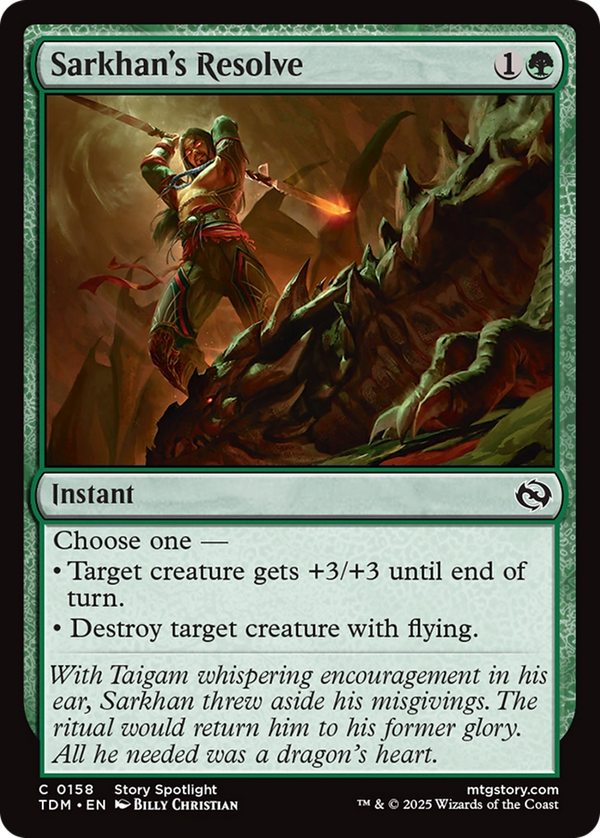 Sarkhan's Resolve (tdm)