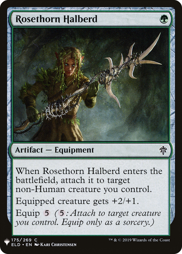 Rosethorn Halberd (plst)