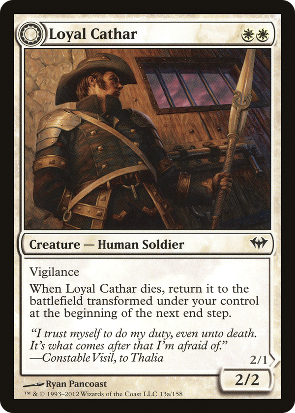 Loyal Cathar // Unhallowed Cathar (dka)