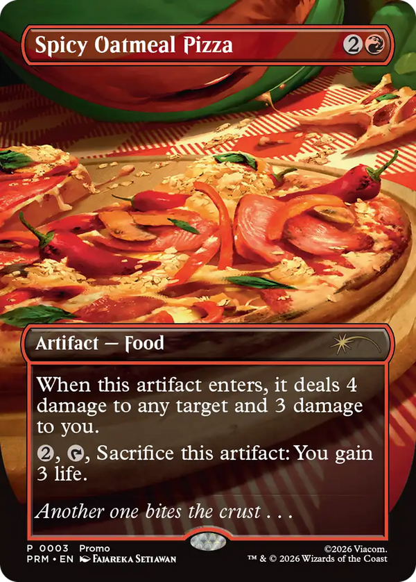 Spicy Oatmeal Pizza (pw26)