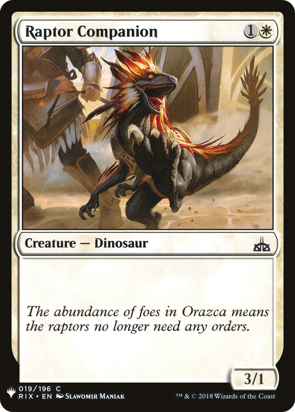 Raptor Companion (plst)