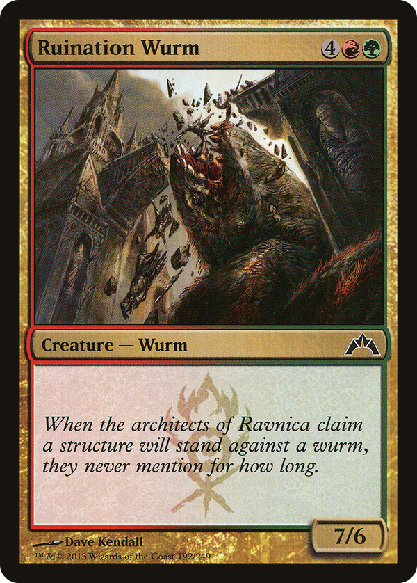 Ruination Wurm (gtc)